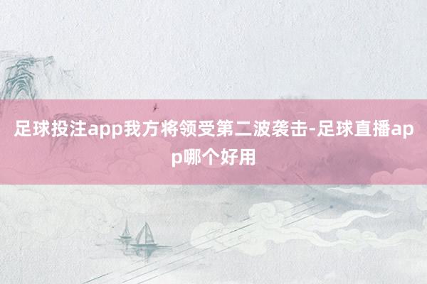 足球投注app我方将领受第二波袭击-足球直播app哪个好用