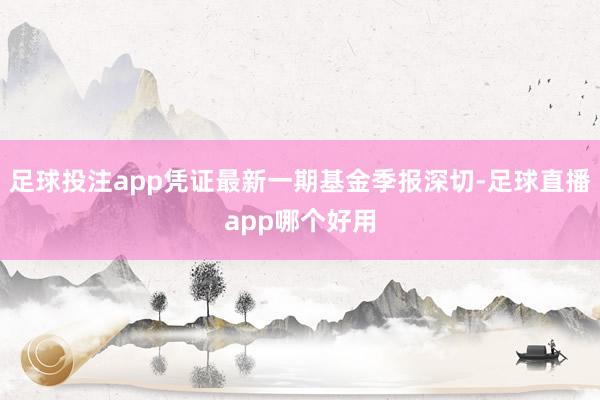 足球投注app凭证最新一期基金季报深切-足球直播app哪个好用