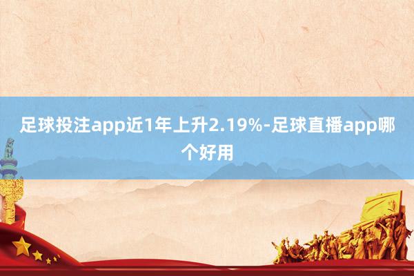 足球投注app近1年上升2.19%-足球直播app哪个好用