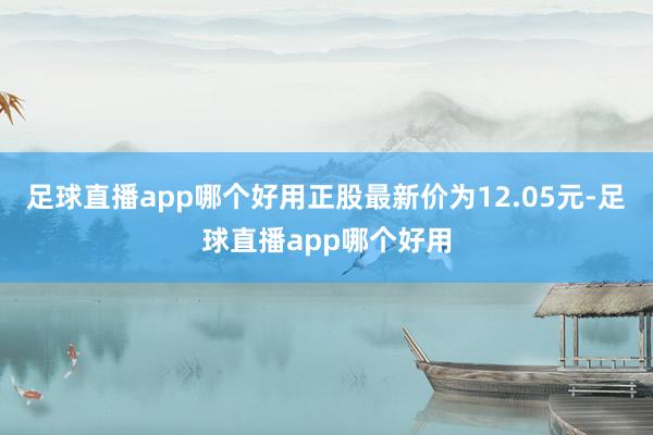 足球直播app哪个好用正股最新价为12.05元-足球直播app哪个好用